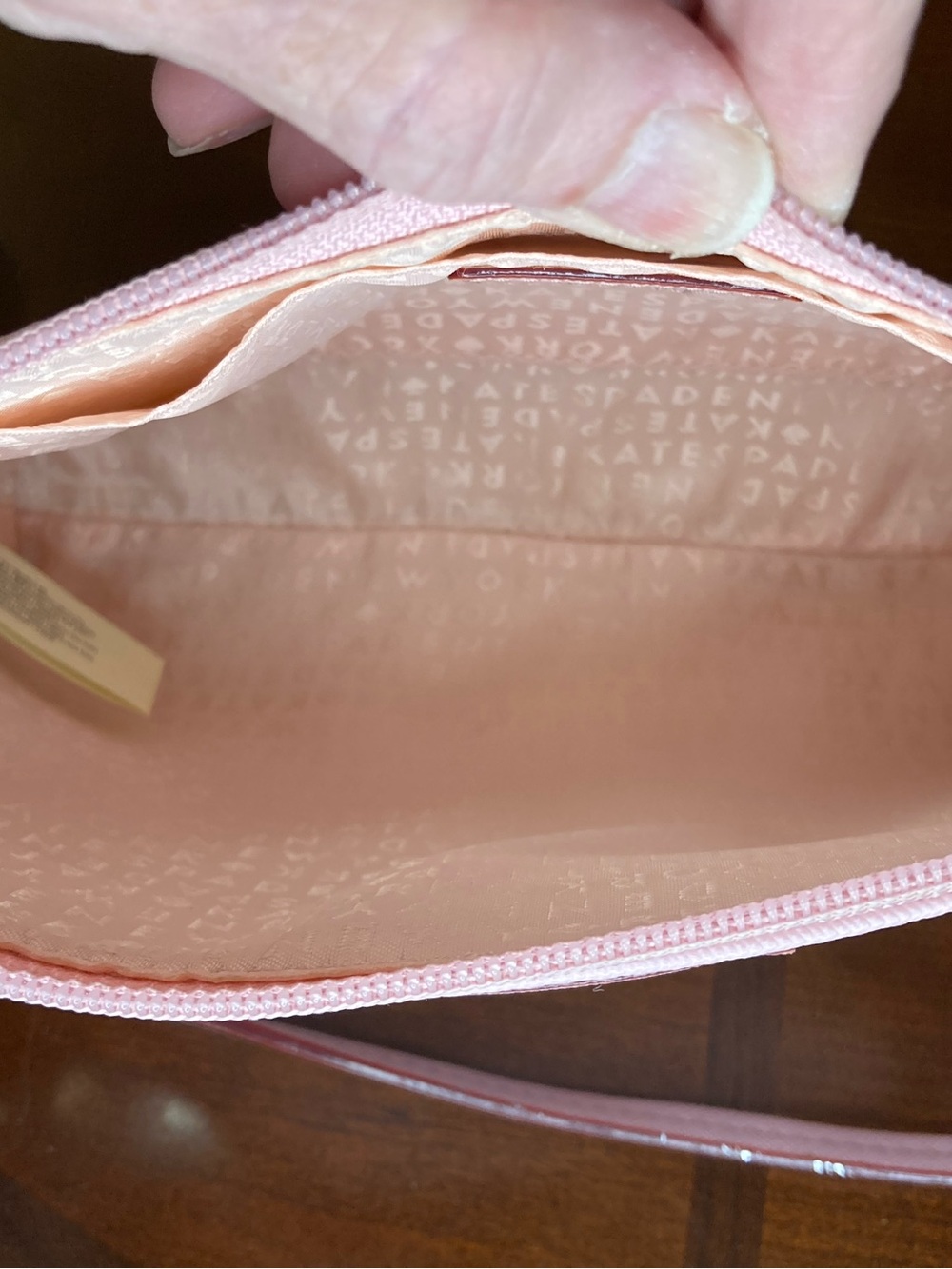 Kate Spade Haven Lane Ramey Retired Blush Pink Polka Dot Crossbody Ladybug Charm - Picture 11 of 14